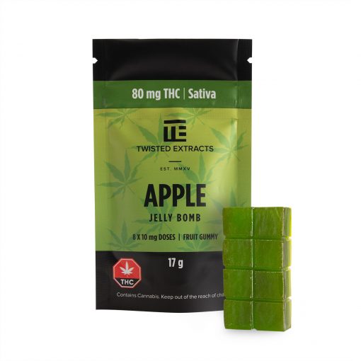 Twisted Extracts Apple Jelly Bombs will help boost your mood, spark creativity, and unwind from the day.