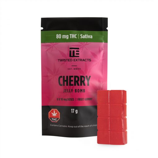 Twisted Extracts Cherry Jelly Bombs will help boost your mood