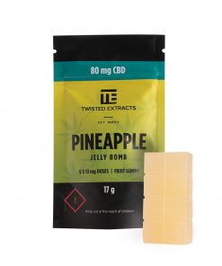 Twisted Extracts Pineapple CBD Jelly Bombs won't make you feel 'high', but they're great for helping anxiety and reduce pain and inflammation.