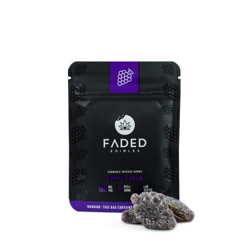 Faded Cannabis Grape Crush Gummies are a new and delicious alternative way for you to medicate with cannabis.
