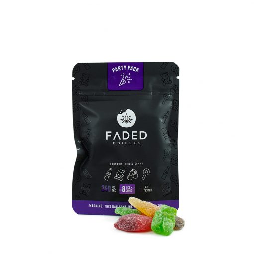 Faded Cannabis Party Pack Gummies are a delicious alternative way to enjoy cannabis without smoking.