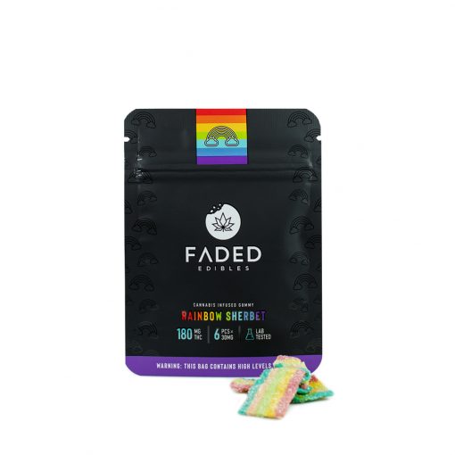 Faded Cannabis Rainbow Sherbet are a delicious alternative way for you to medicate anywhere, at anytime!