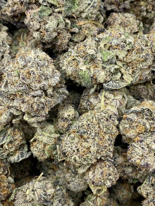 A happy and uplifting sativa dominant hybrid strain that is a crossbreed of Granddaddy Purple and Platinum Cookies strains.