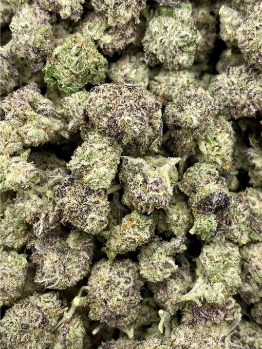 Purple Ice Cream Cake is a balanced hybrid strain that is known for providing a positive and giggly mood paired with laidback vibes!